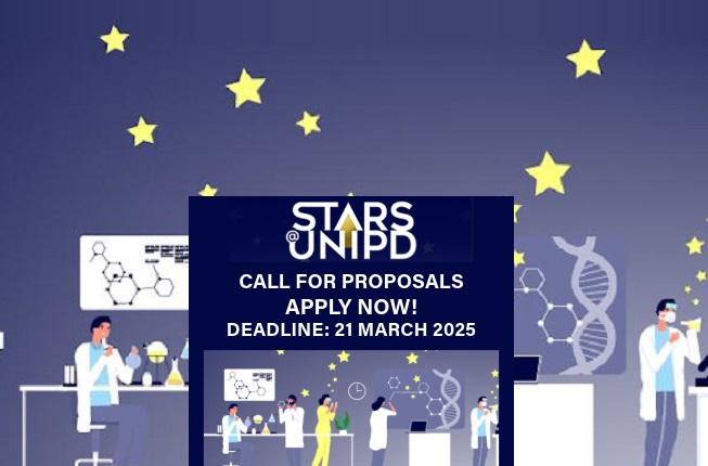 Collegamento a The STARS@UNIPD 2025 call for proposals is open from 20 December 2024 until 21 March 2025, at 1 p.m. (Italian time zone)