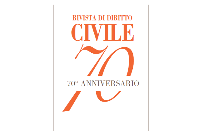 Collegamento a 70° ANNIVERSARIO - RIVISTA DI DIRITTO CIVILE